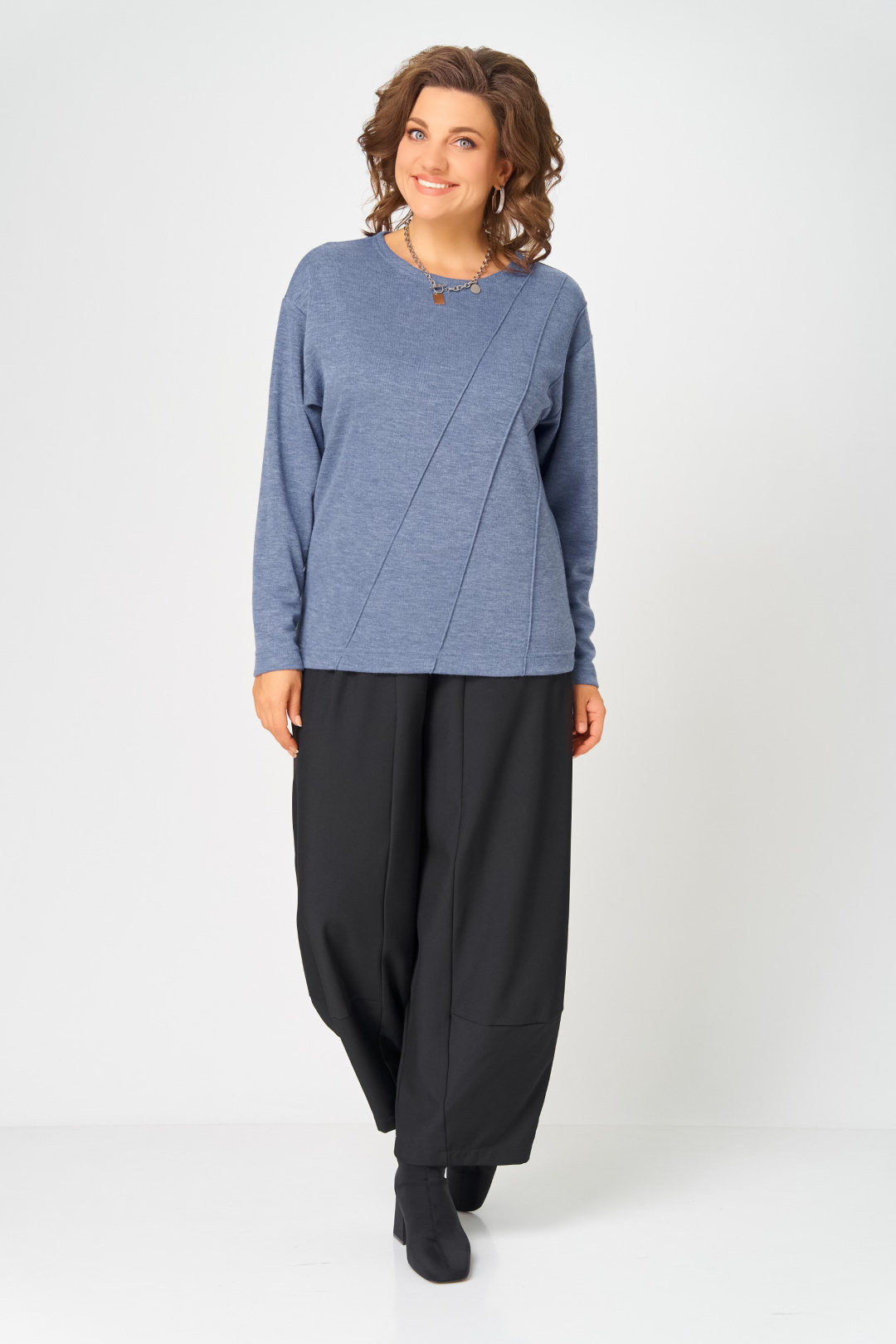 Джемпер BLISS 4235 стальной синий - фото 5