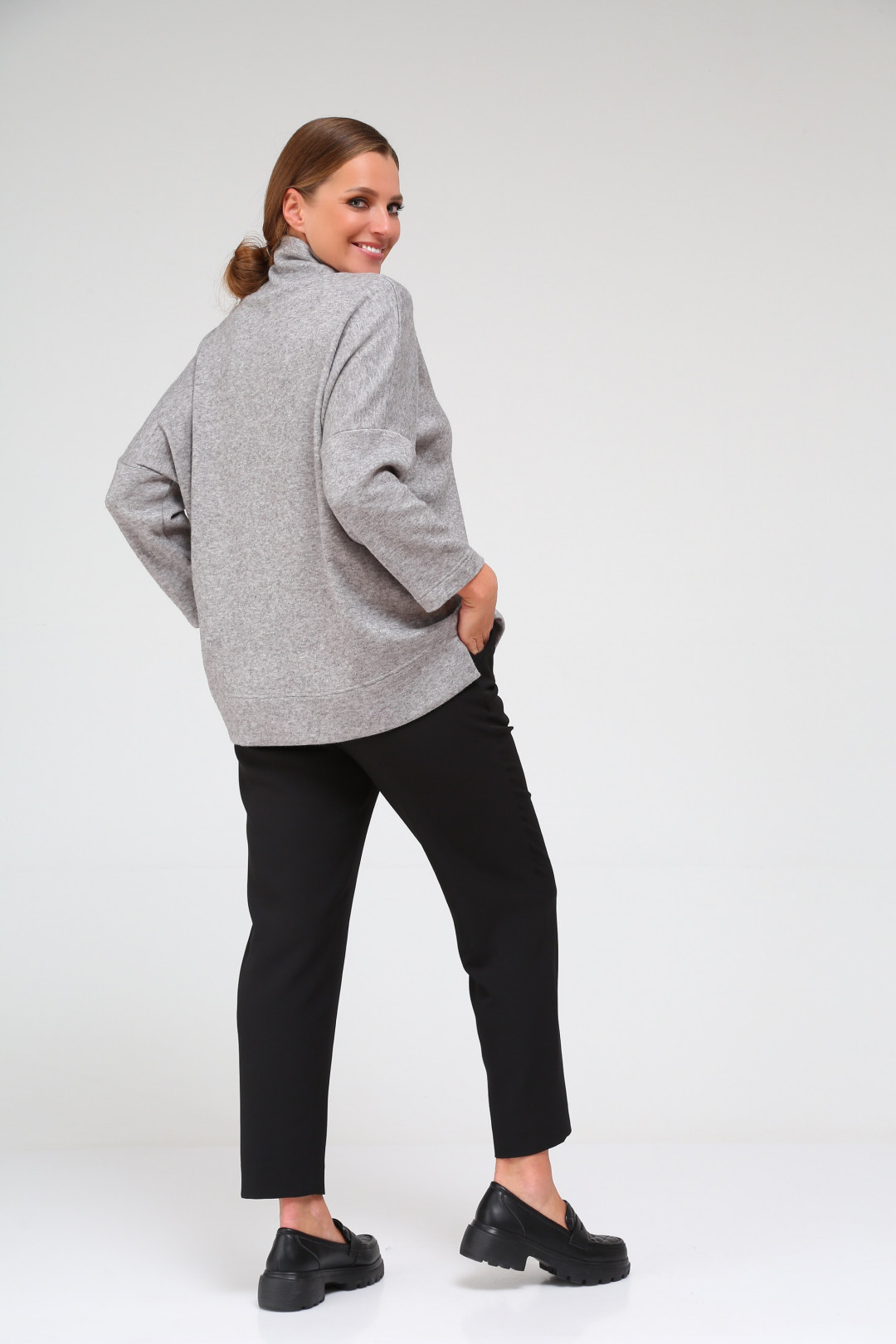 Джемпер BLISS 8051 серый - фото 4