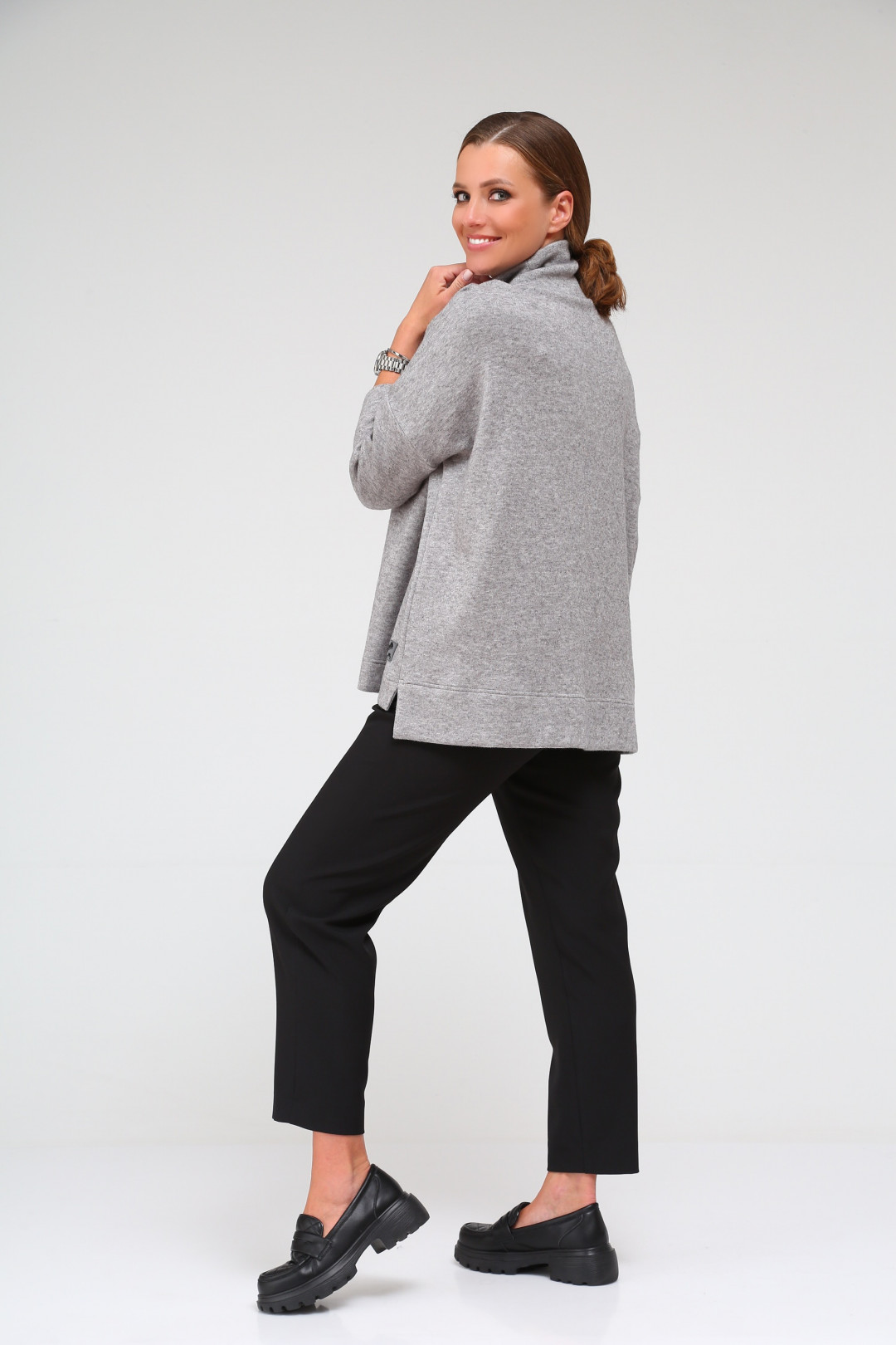 Джемпер BLISS 8051 серый - фото 5