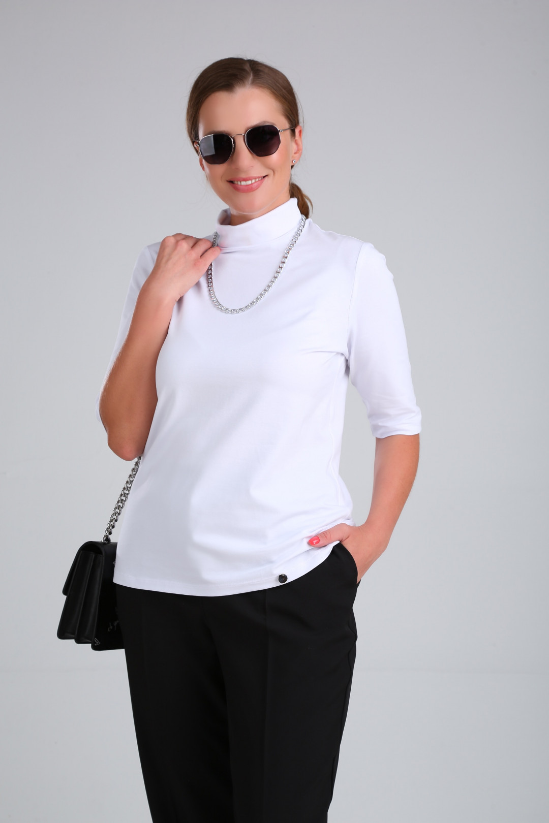 Джемпер MIA BLISS 8062 белый - фото 5