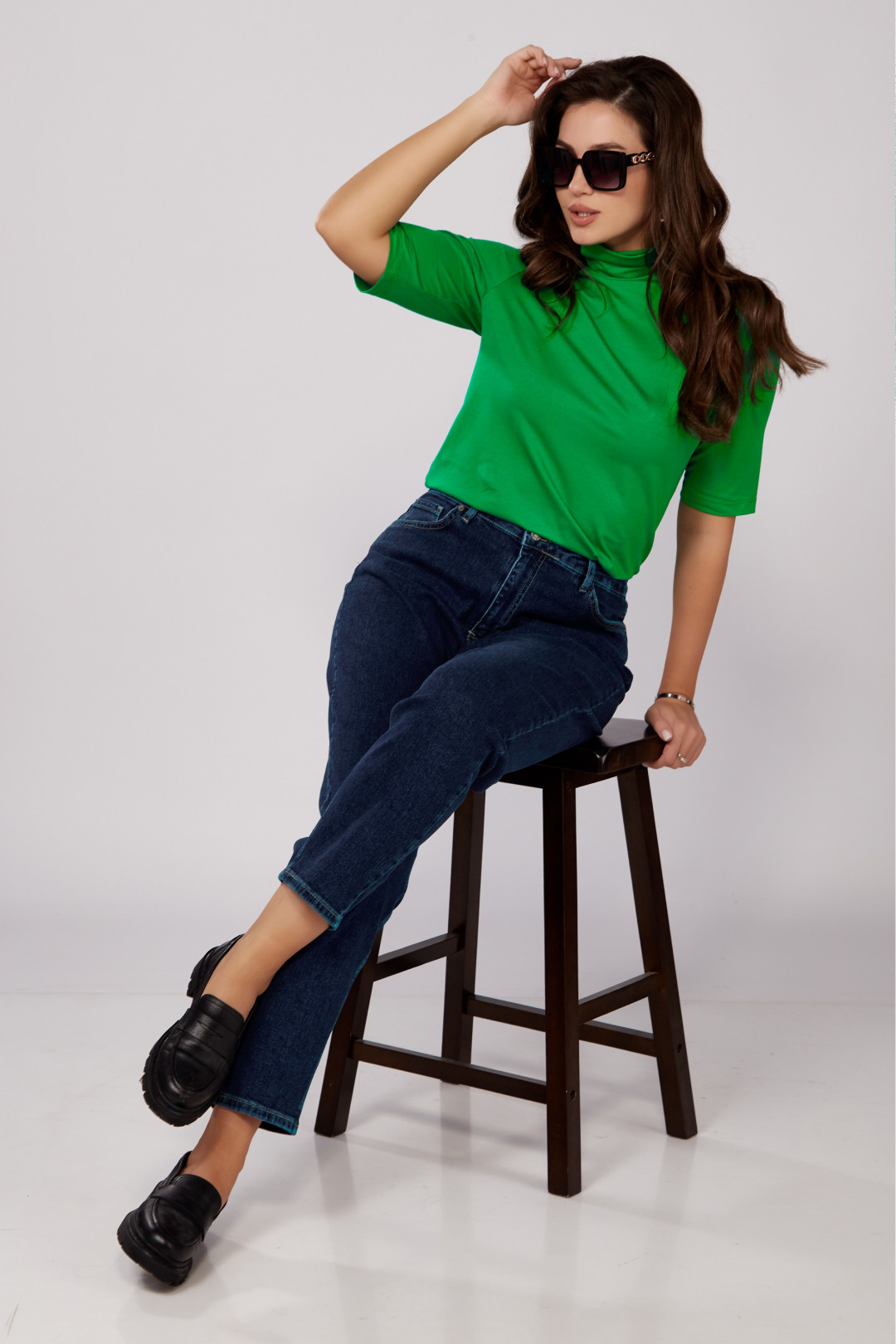 Джемпер MIA BLISS 8062 лесной зеленый - фото 4