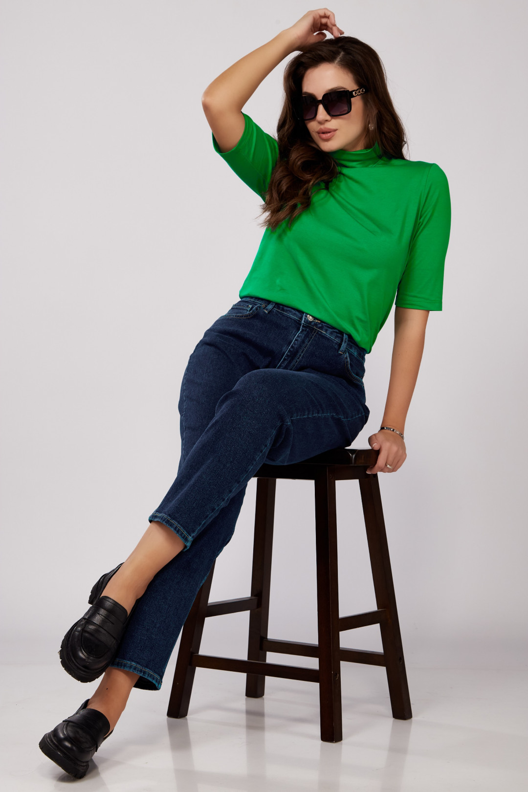 Джемпер MIA BLISS 8062 лесной зеленый - фото 5