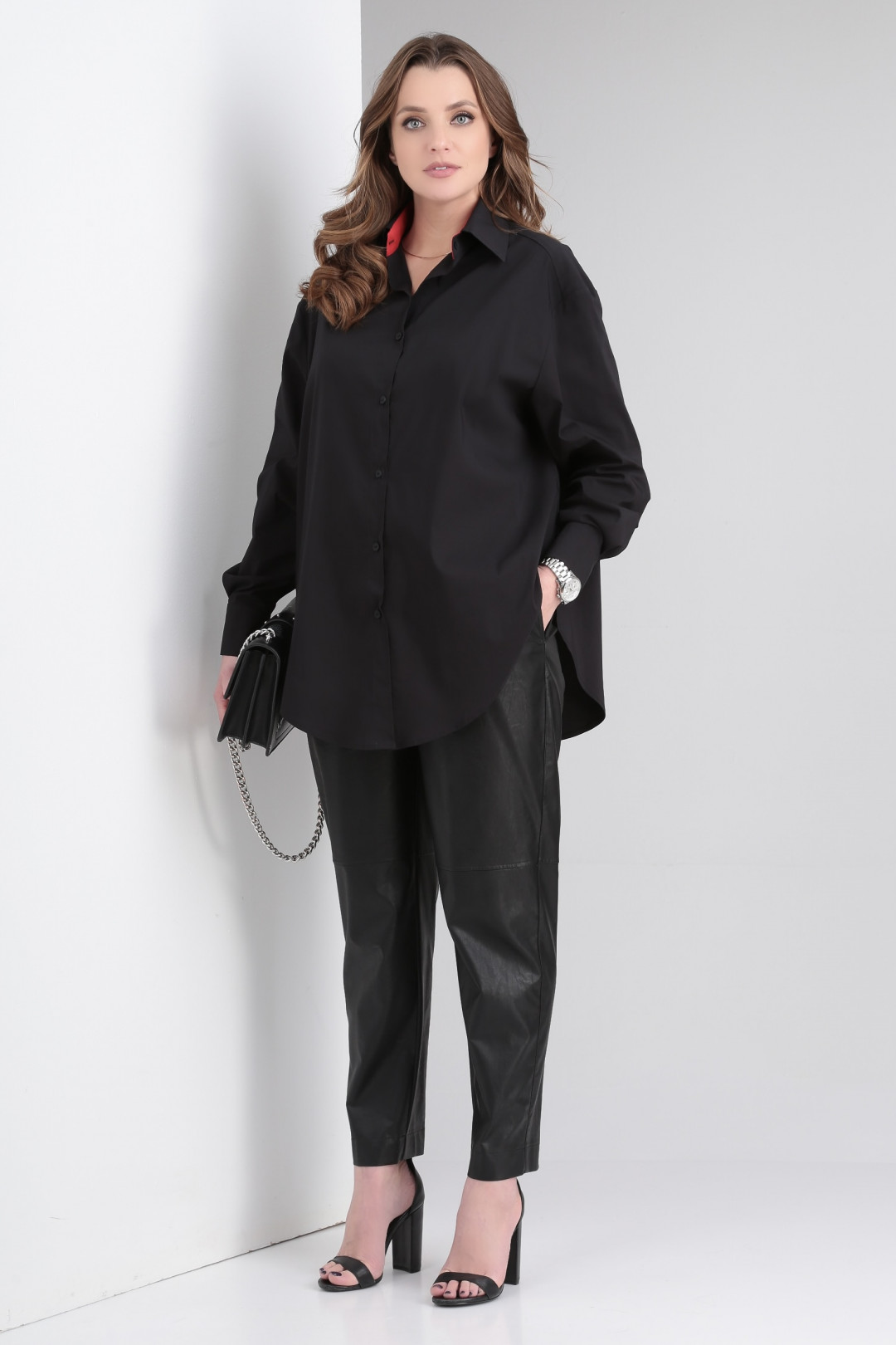 Рубашка KODAK BLISS 8315 черный+красный - фото 1