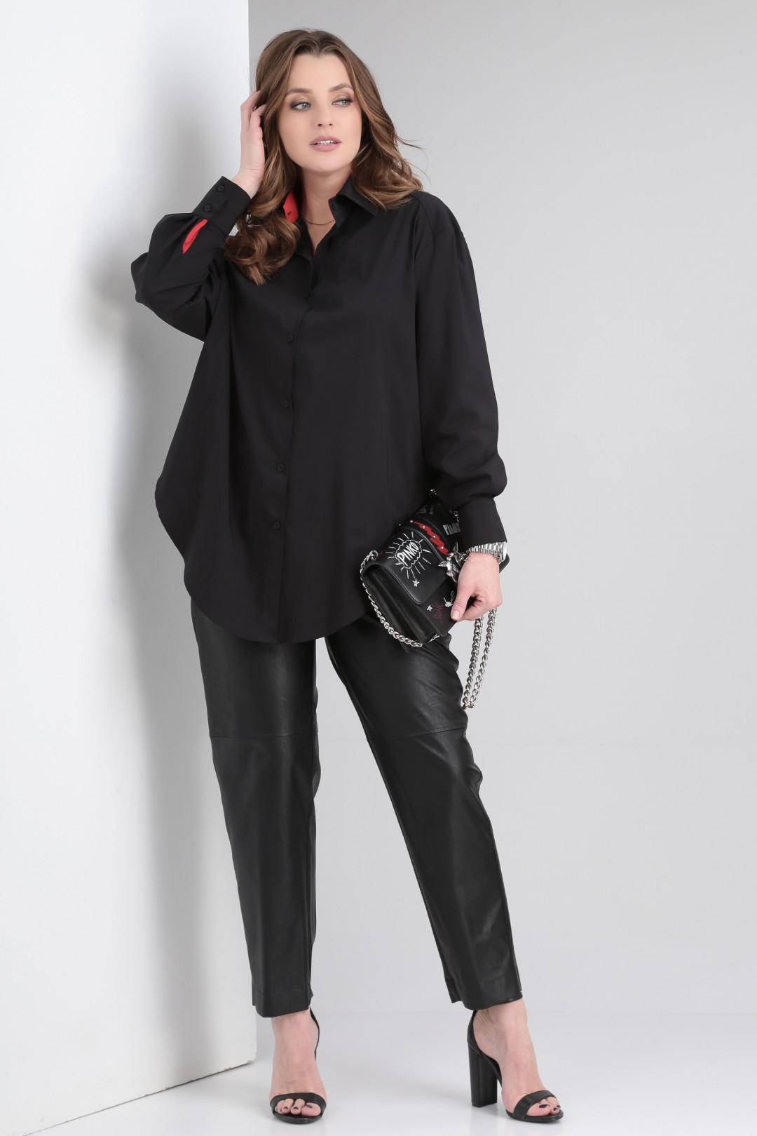 Рубашка KODAK BLISS 8315 черный+красный - фото 2