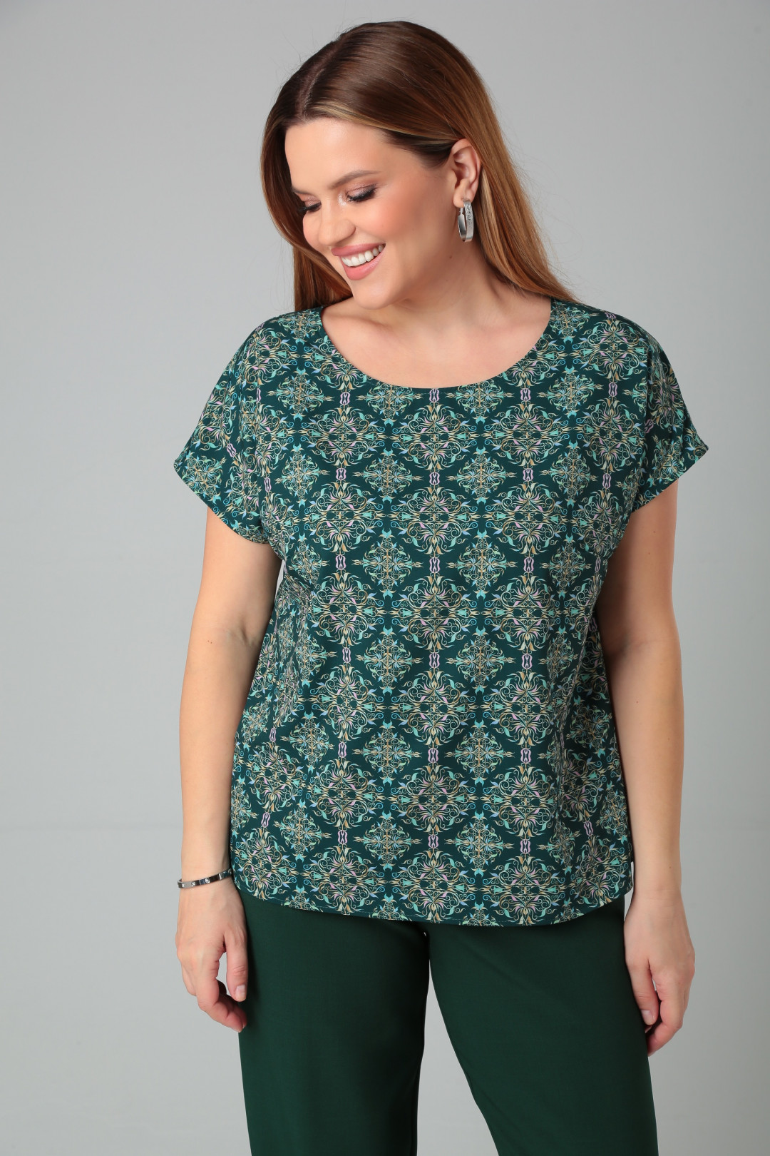 Блузка CAMILE BLISS 8700 изумруд - фото 1
