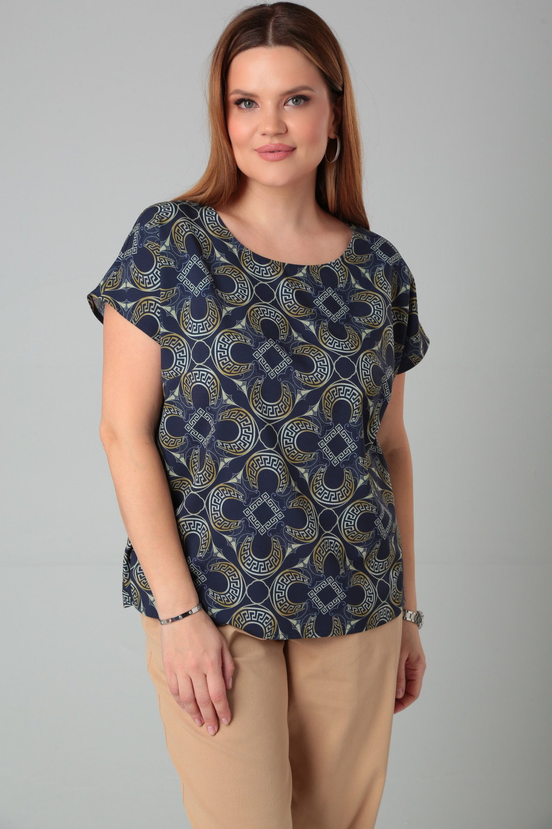 Блузка CAMILE BLISS 8700 синий - фото 4