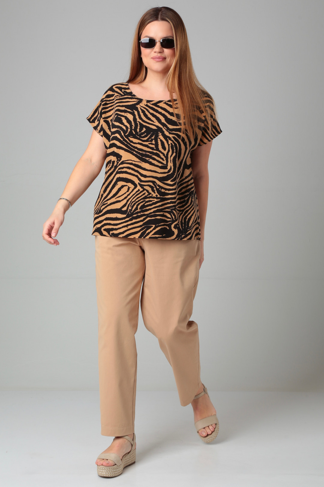 Блузка CAMILE BLISS 8700 тигр - фото 2