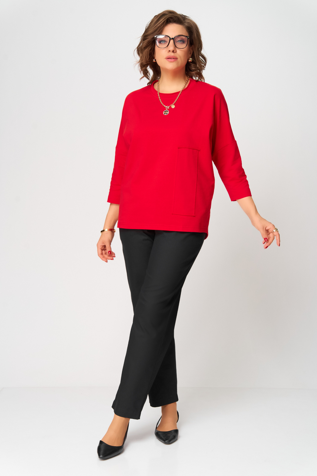 Джемпер BLISS 9312 красный - фото 3