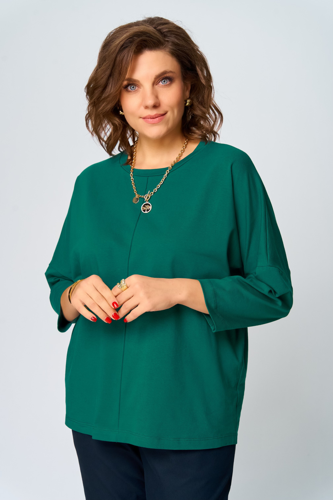 Джемпер BLISS 9313 изумрудный - фото 1