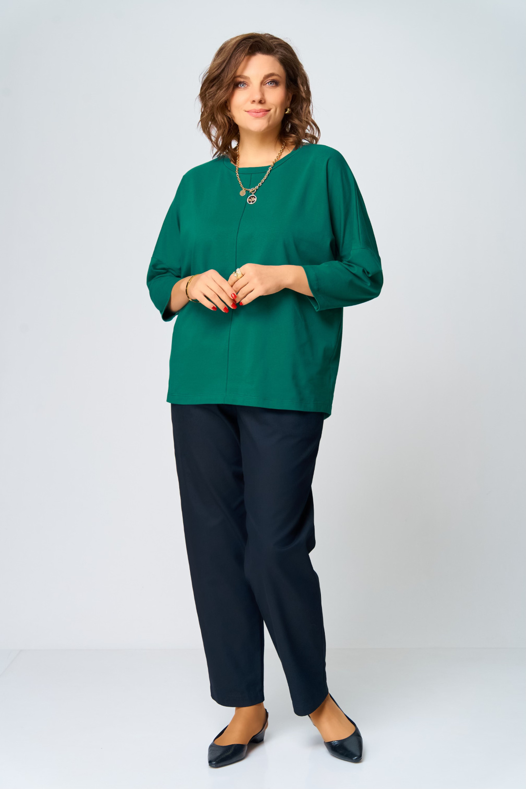 Джемпер BLISS 9313 изумрудный - фото 3