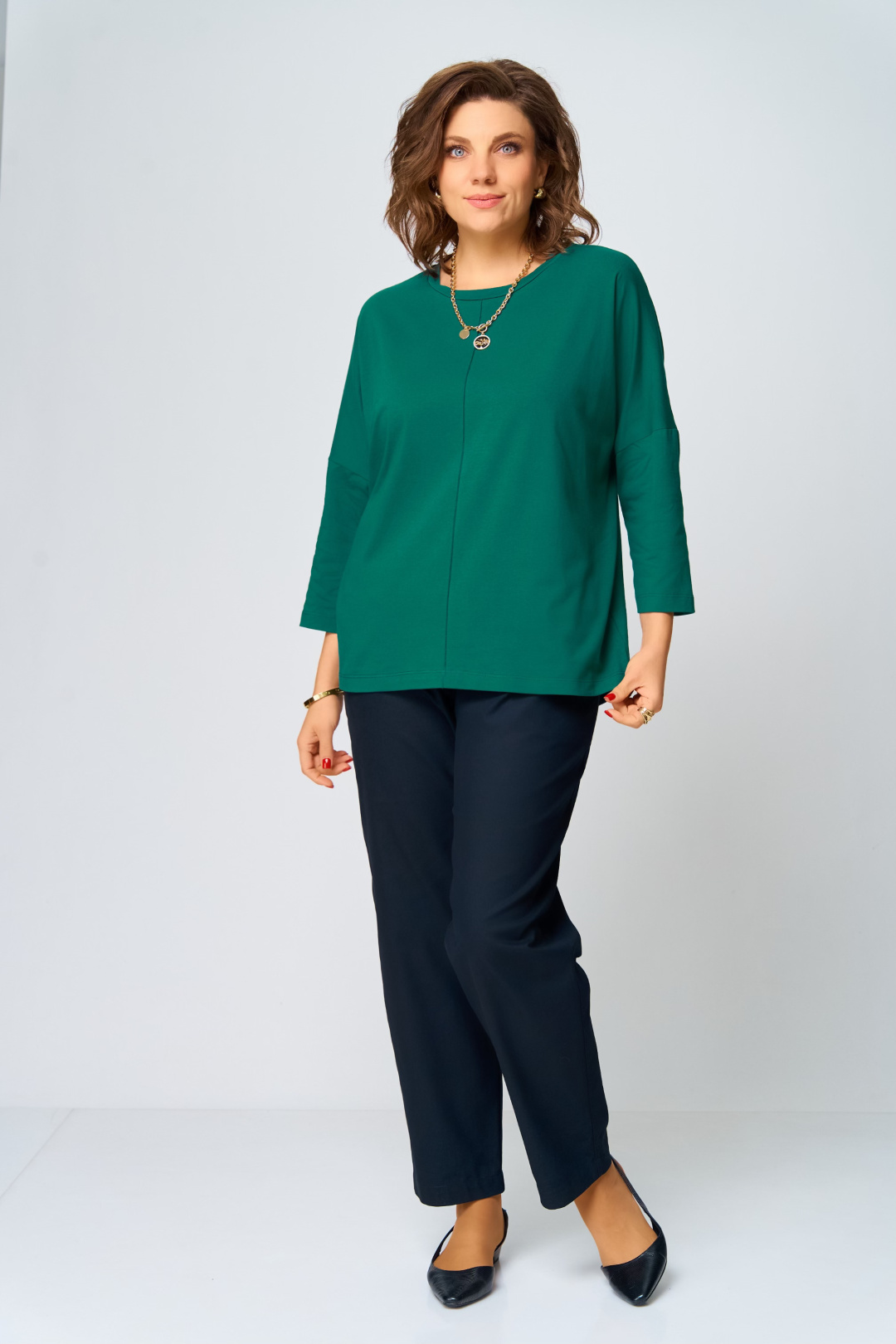 Джемпер BLISS 9313 изумрудный - фото 4