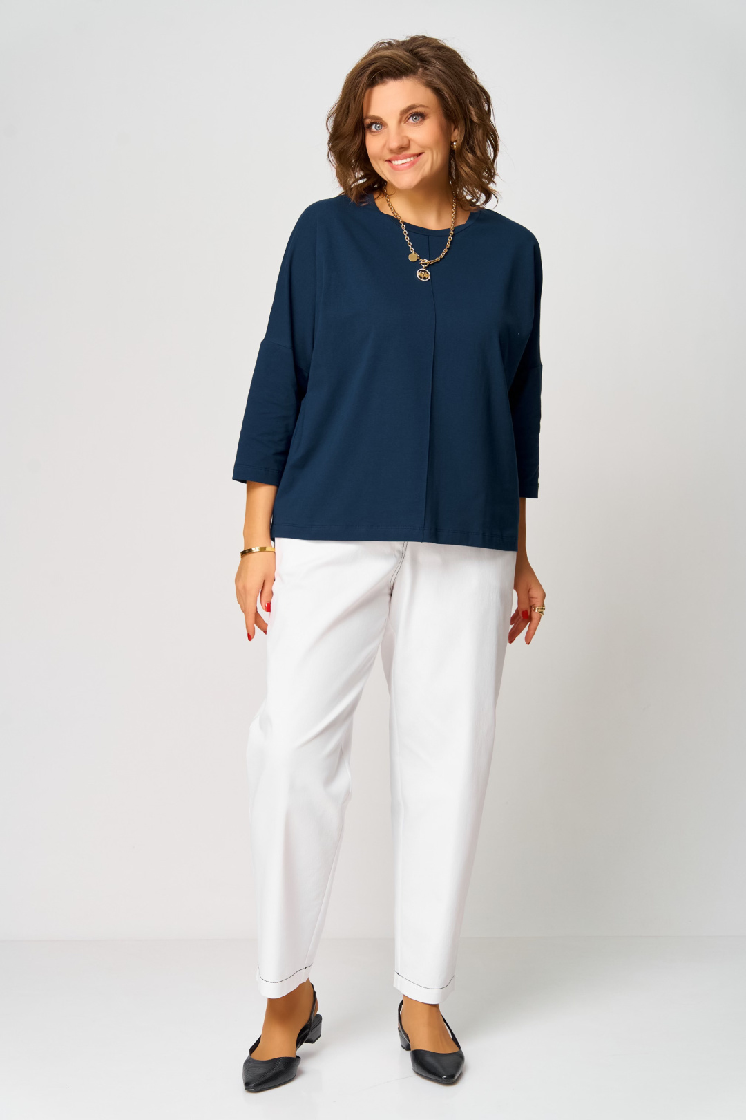 Джемпер BLISS 9313 синий - фото 3