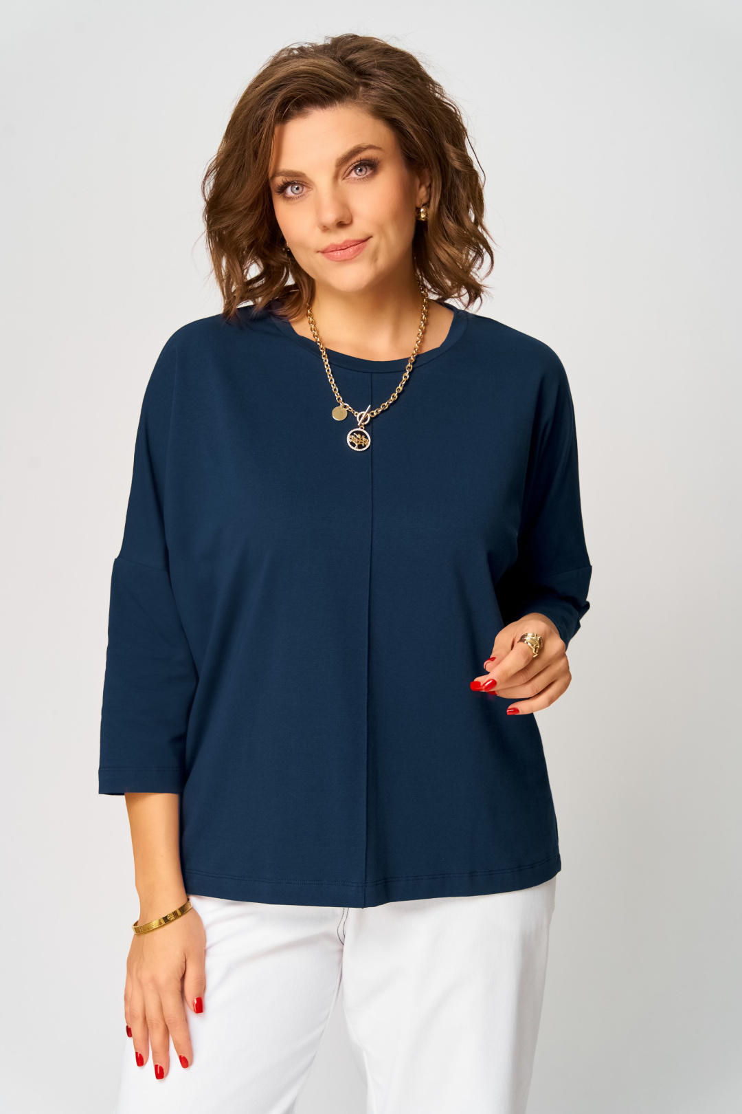 Джемпер BLISS 9313 синий - фото 5