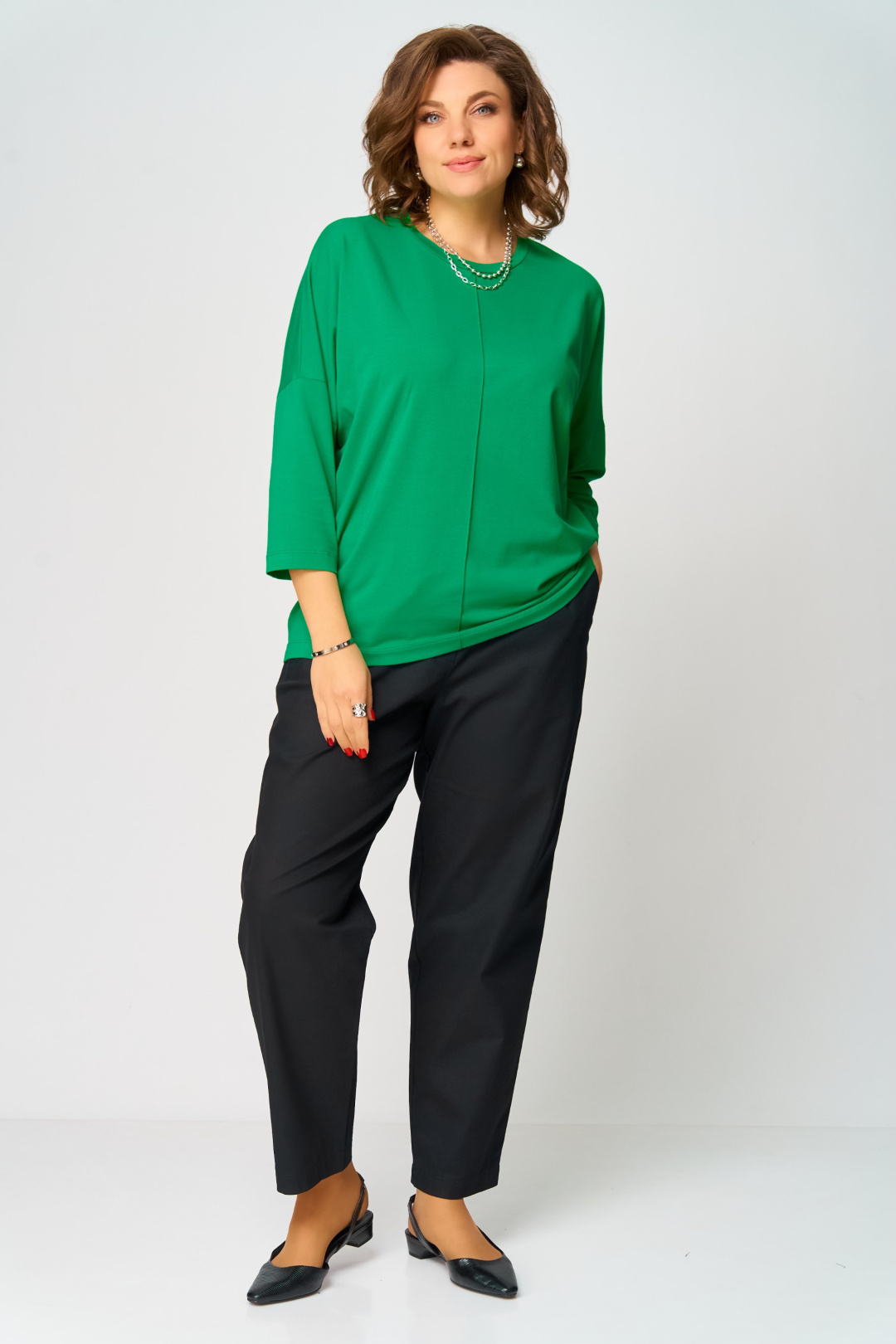 Джемпер BLISS 9313 зеленый - фото 3