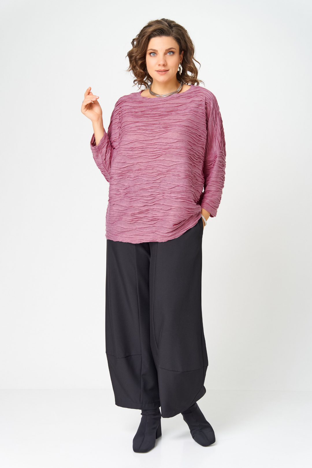 Джемпер BLISS 9400 розовый - фото 4