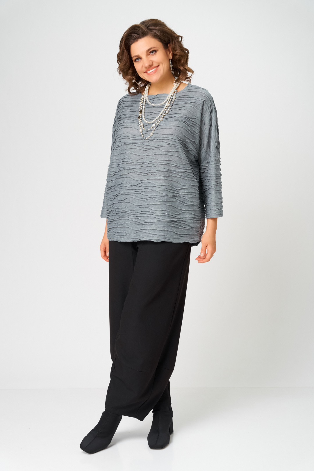 Джемпер BLISS 9400 серый - фото 3