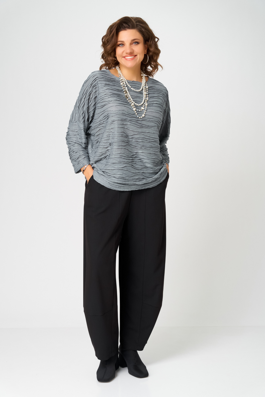 Джемпер BLISS 9400 серый - фото 4