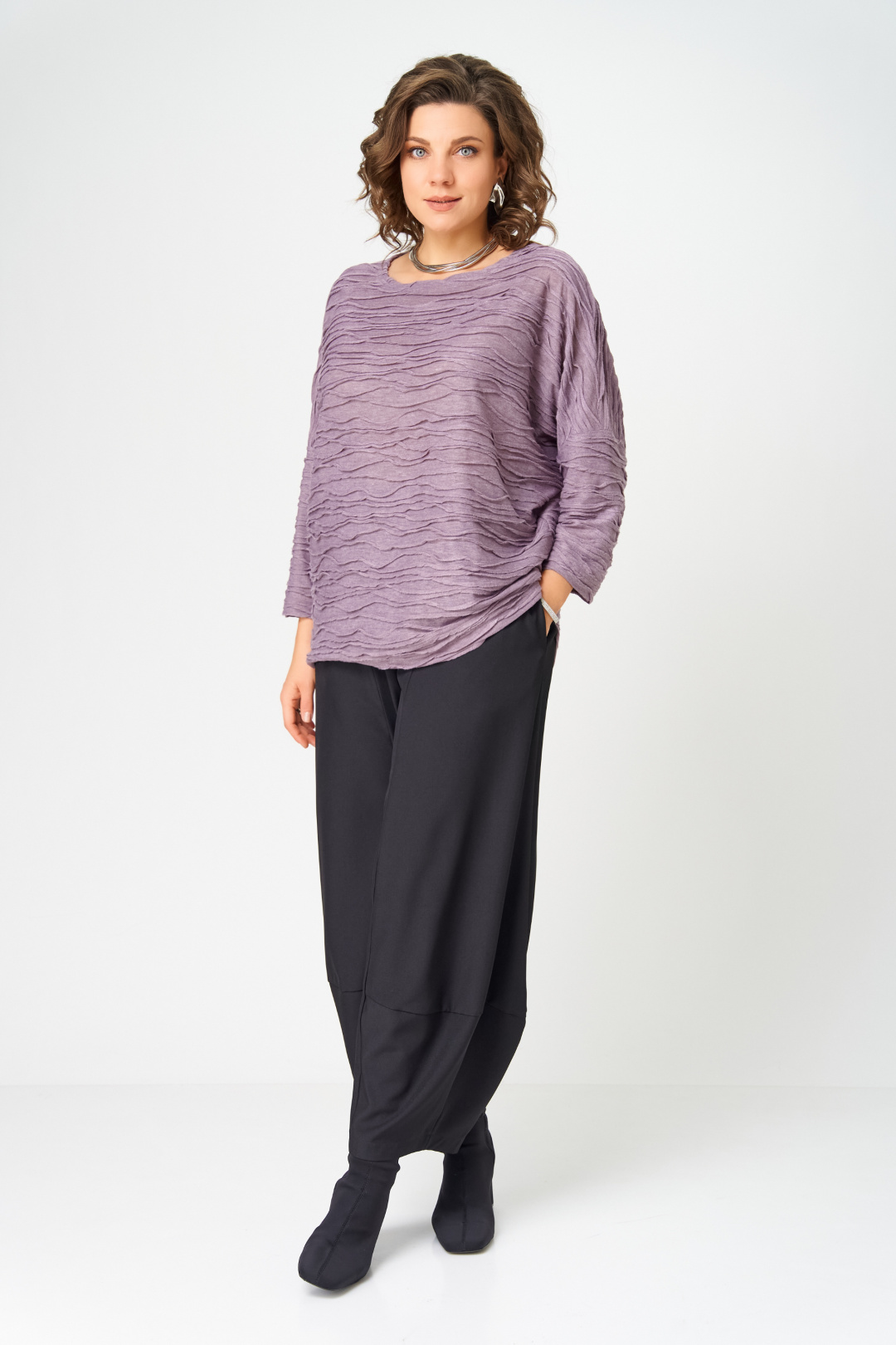 Джемпер BLISS 9400 сиреневый - фото 3