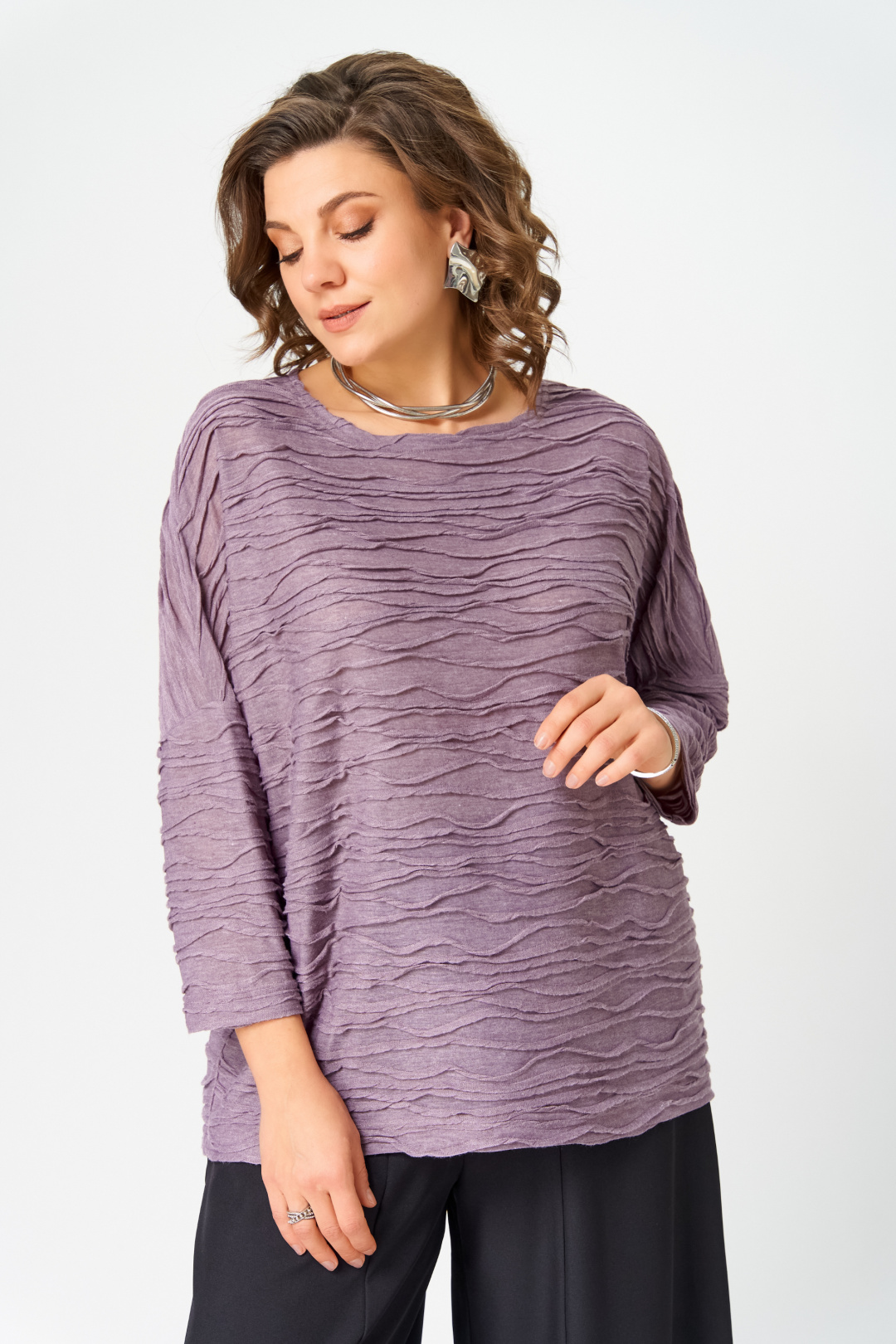 Джемпер BLISS 9400 сиреневый - фото 4