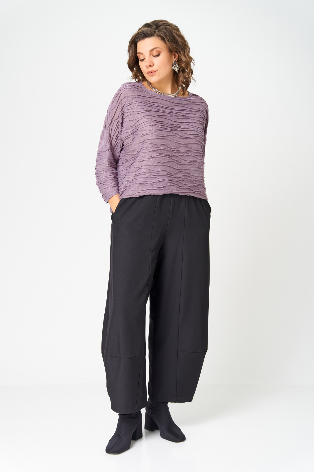 Джемпер BLISS 9400 сиреневый - фото 5