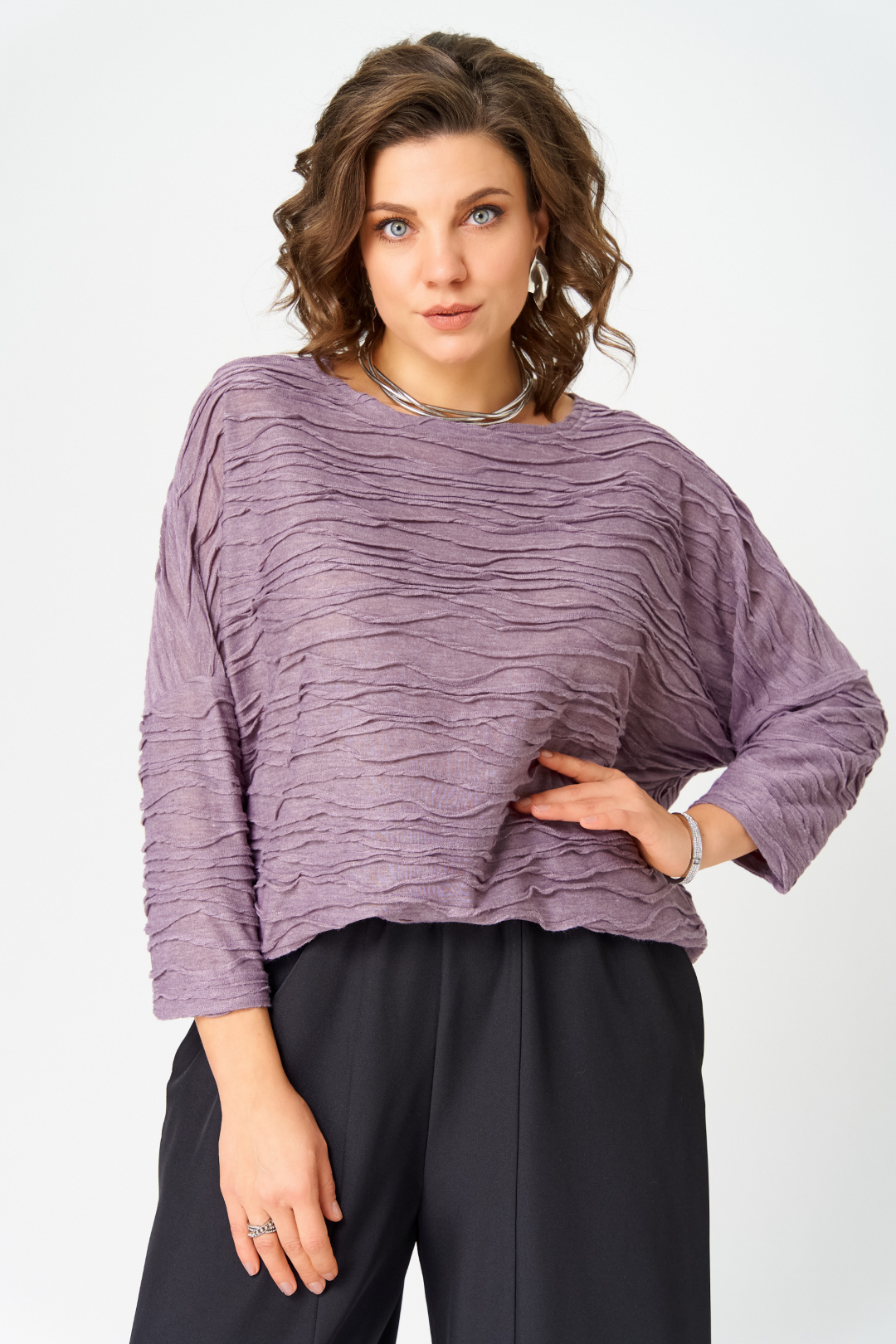 Джемпер BLISS 9400 сиреневый - фото 6