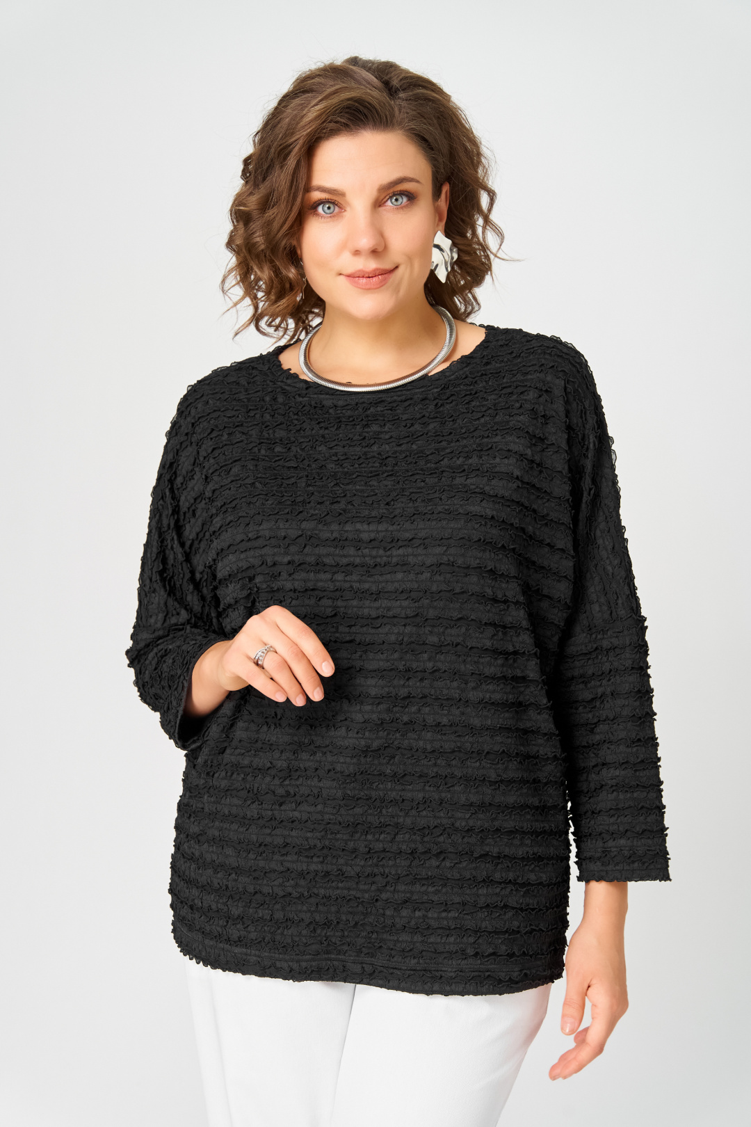 Джемпер BLISS 9401 черный - фото 4