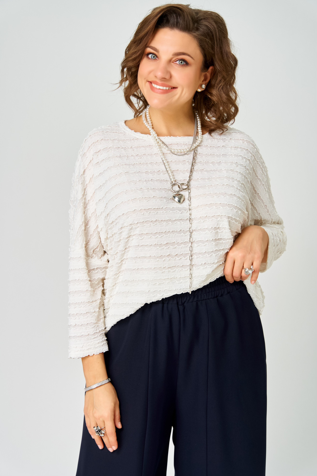 Джемпер BLISS 9401 молочный - фото 1