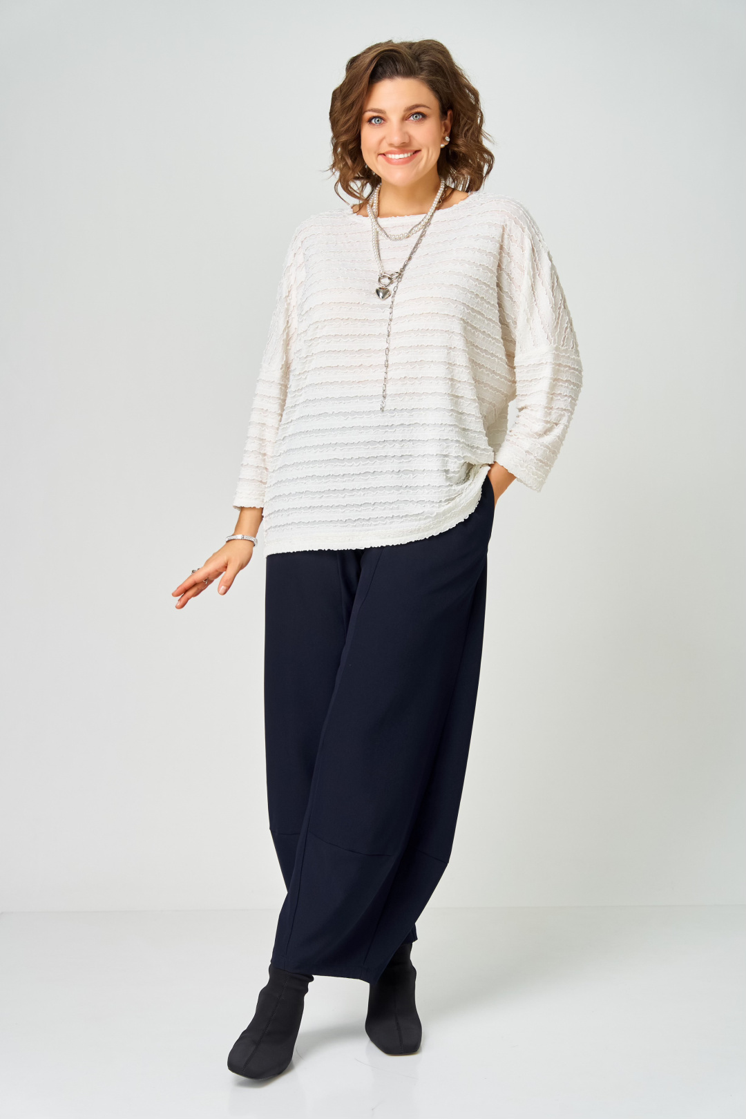 Джемпер BLISS 9401 молочный - фото 4