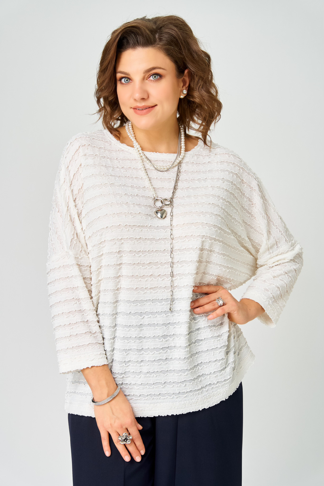 Джемпер BLISS 9401 молочный - фото 5