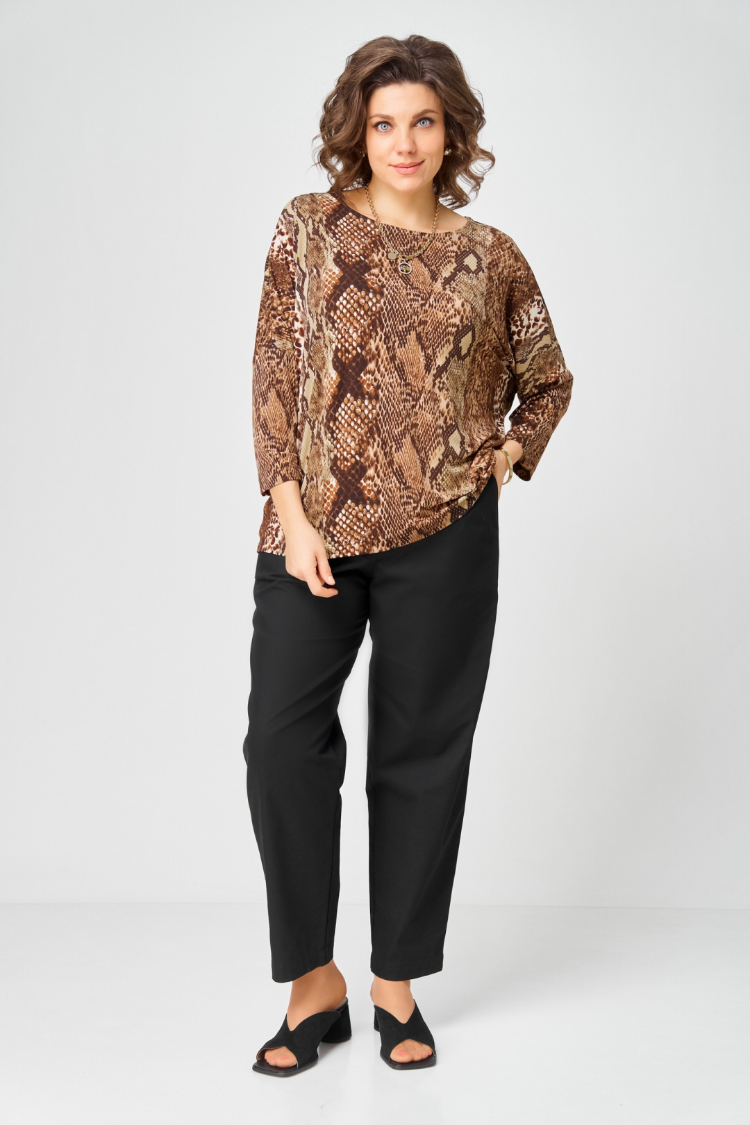 Джемпер BLISS 9402 белый + красный - фото 3