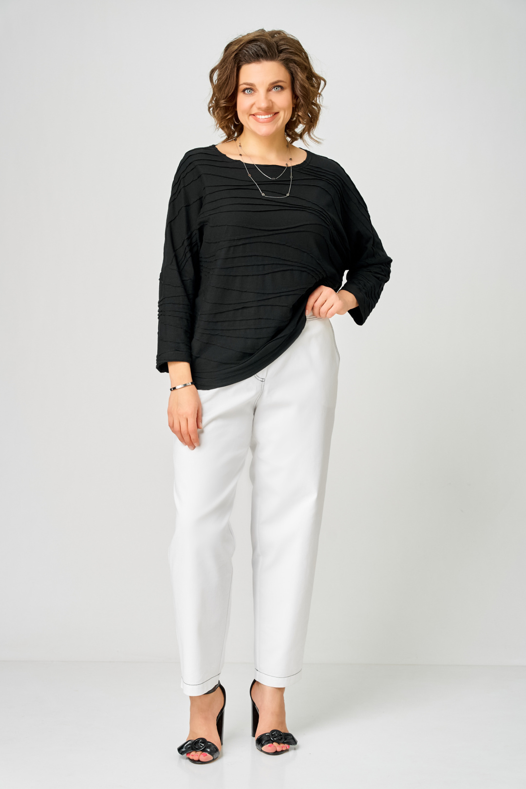 Джемпер BLISS 9404 черный - фото 3