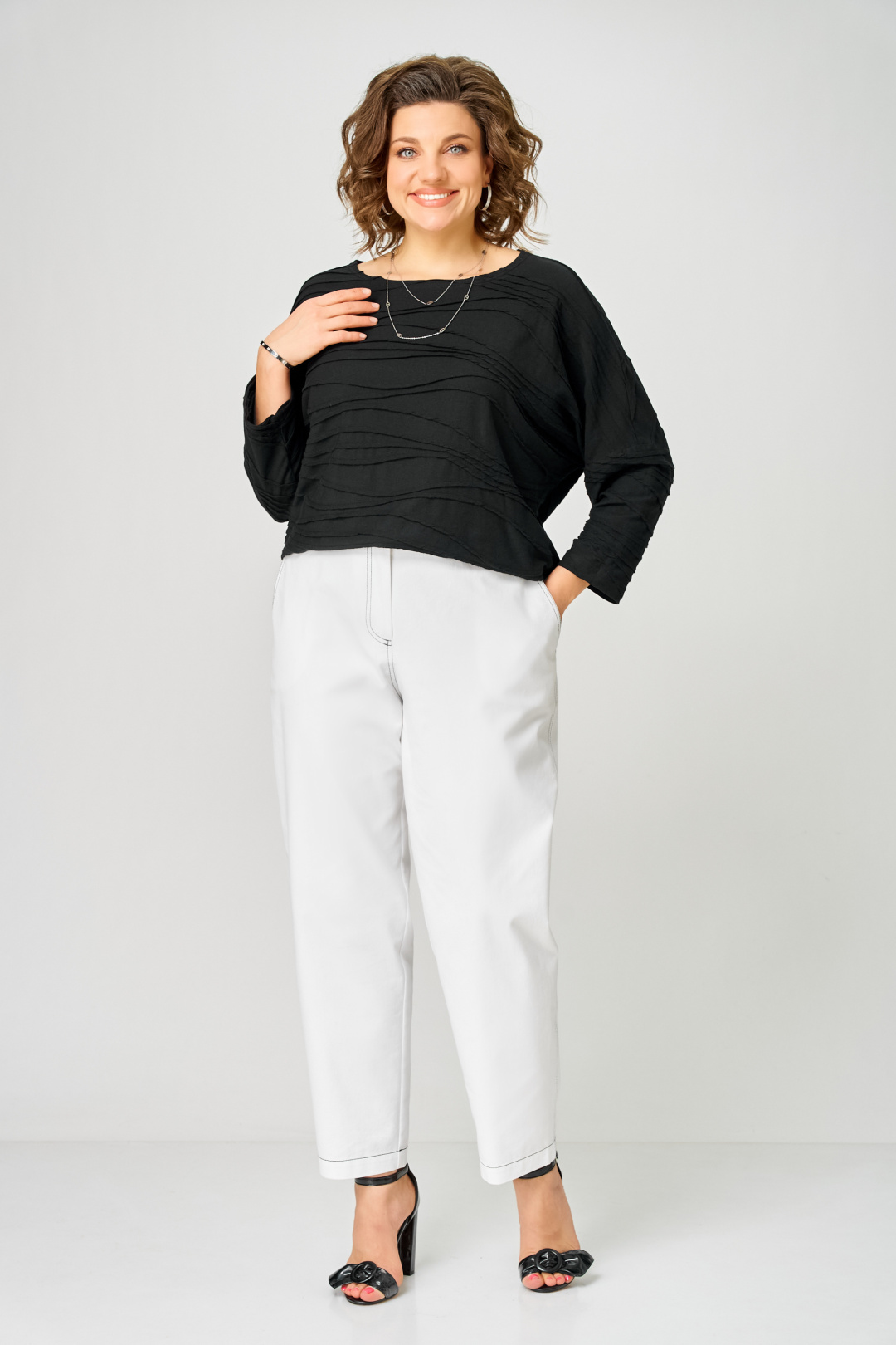 Джемпер BLISS 9404 черный - фото 4