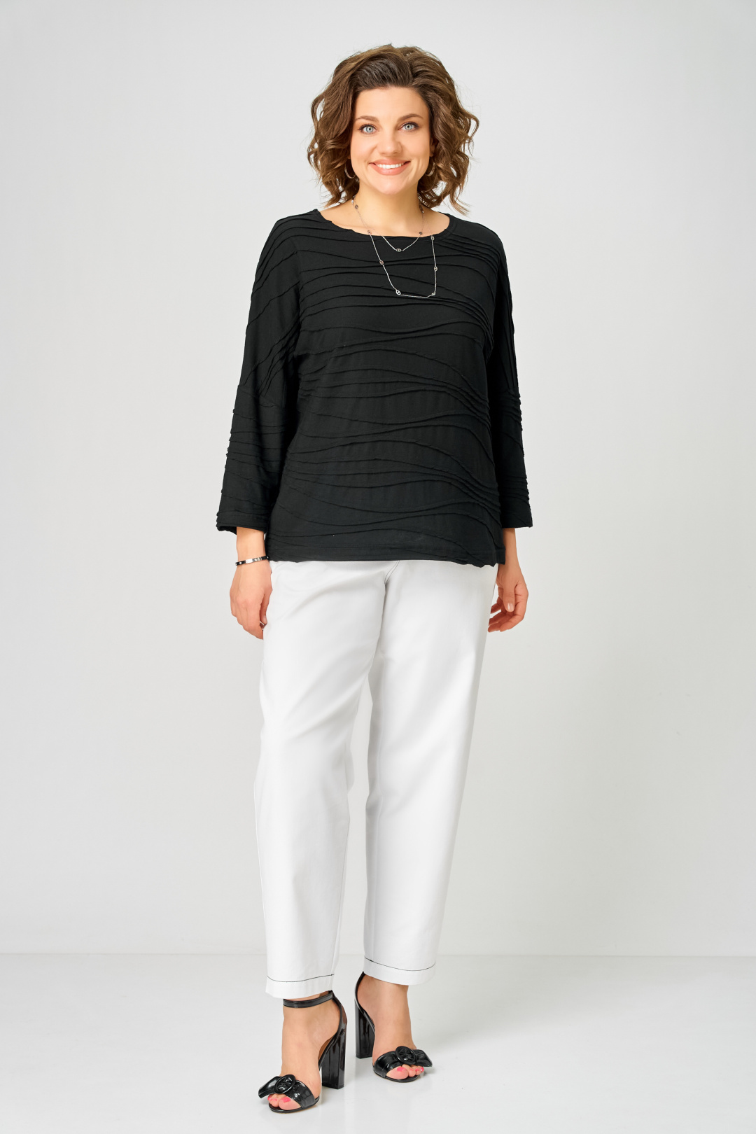 Джемпер BLISS 9404 черный - фото 6