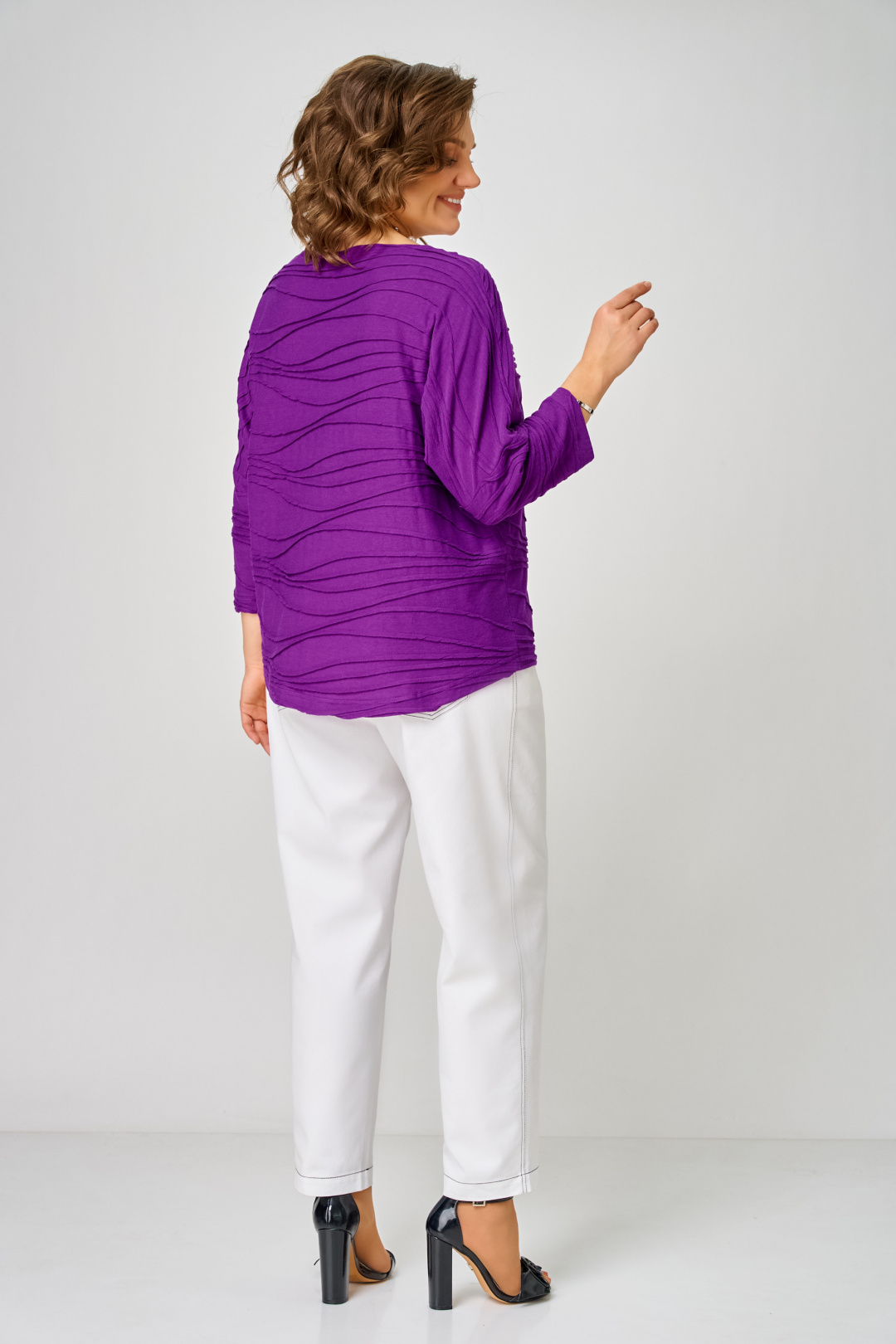 Джемпер BLISS 9404 фиолетовый - фото 2