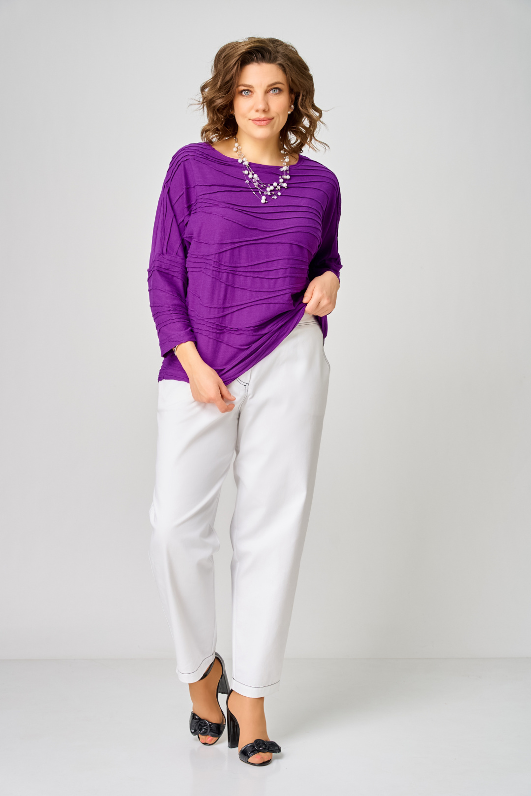 Джемпер BLISS 9404 фиолетовый - фото 3