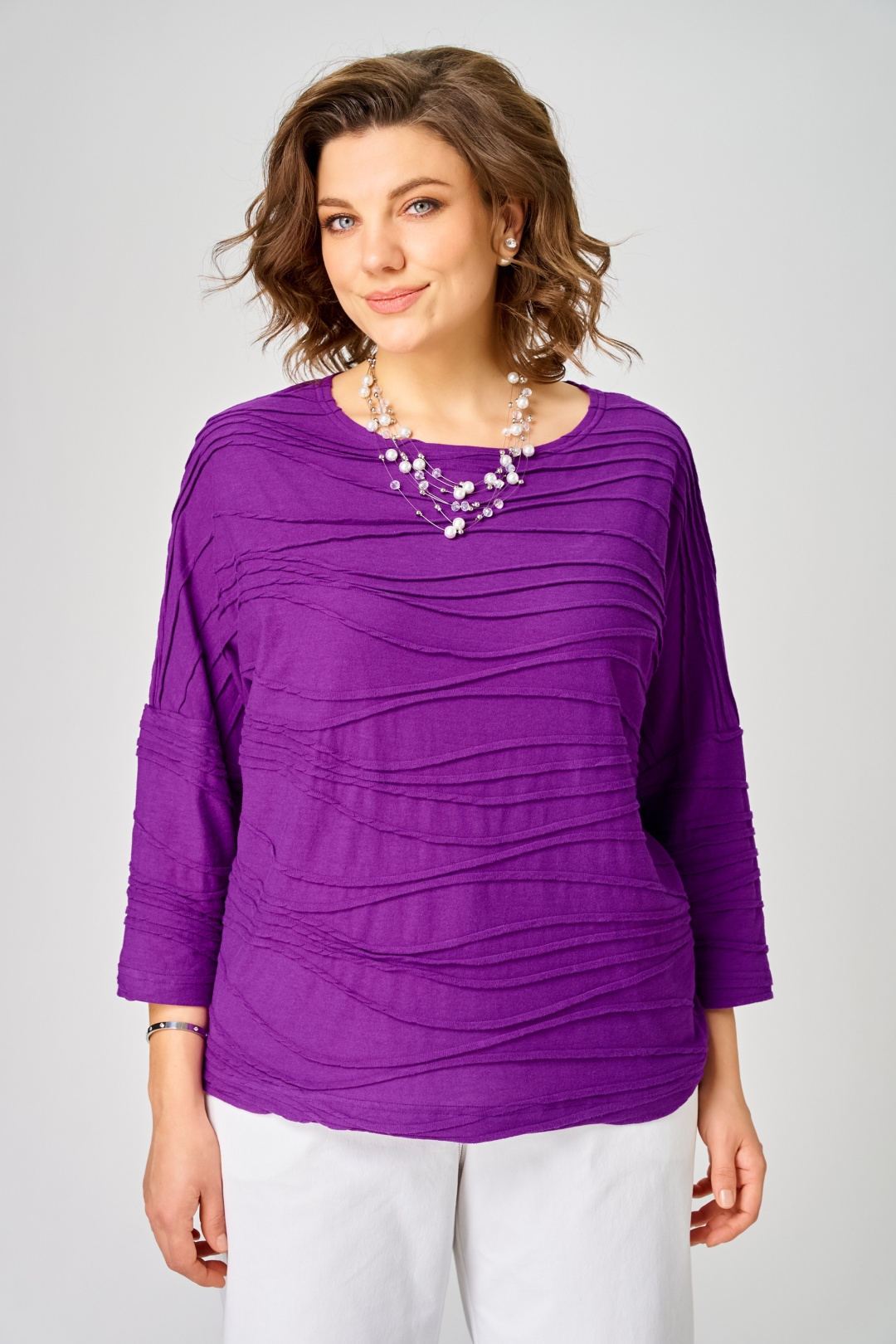 Джемпер BLISS 9404 фиолетовый - фото 4