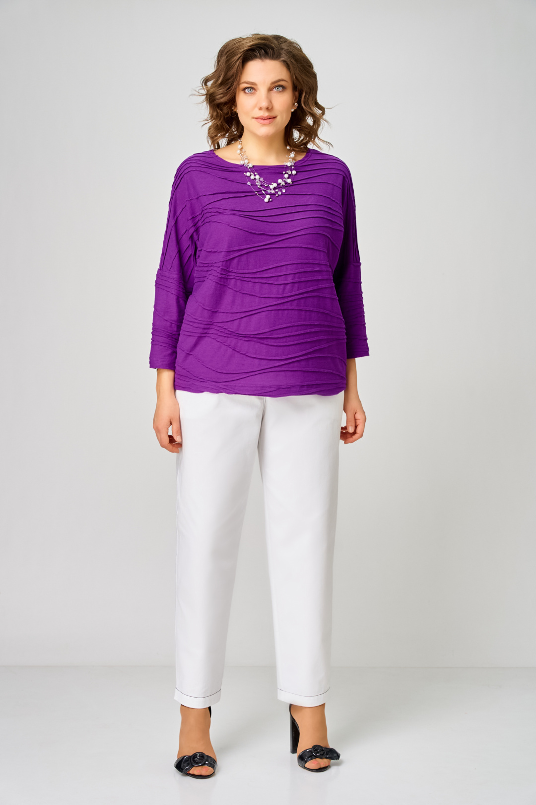 Джемпер BLISS 9404 фиолетовый - фото 5