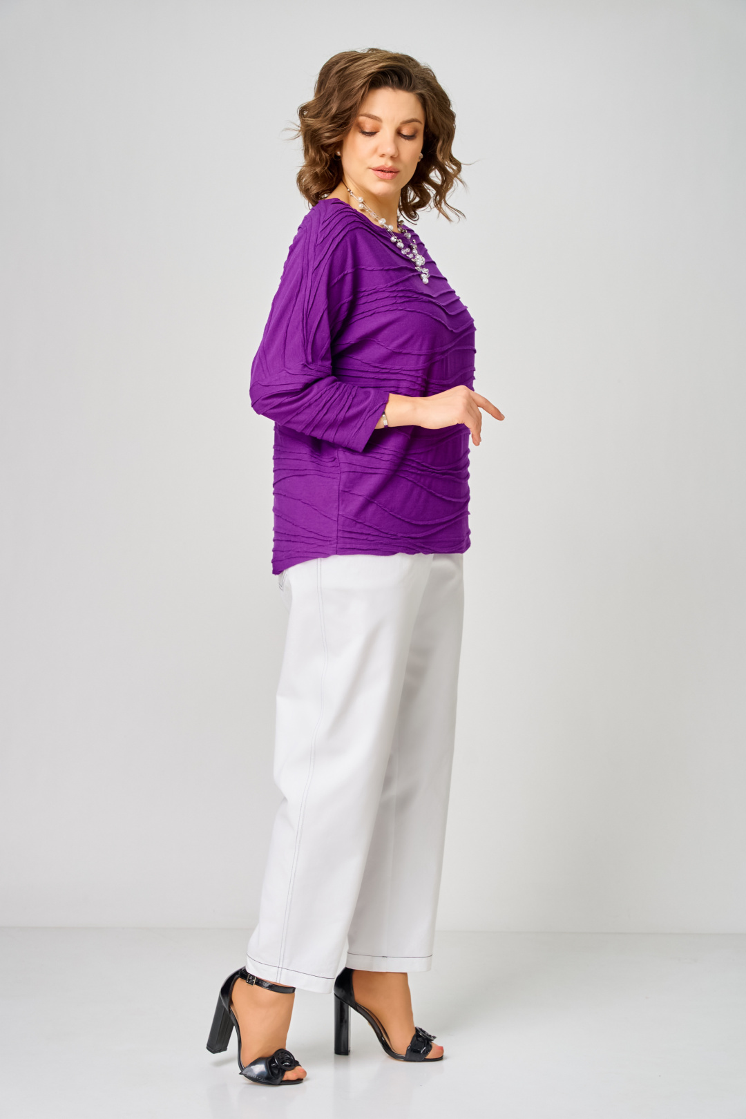 Джемпер BLISS 9404 фиолетовый - фото 6