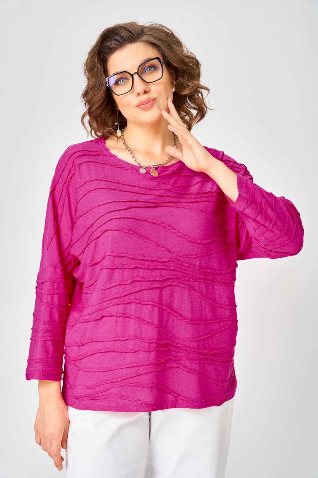 Джемпер BLISS 9404 фуксия - фото 1