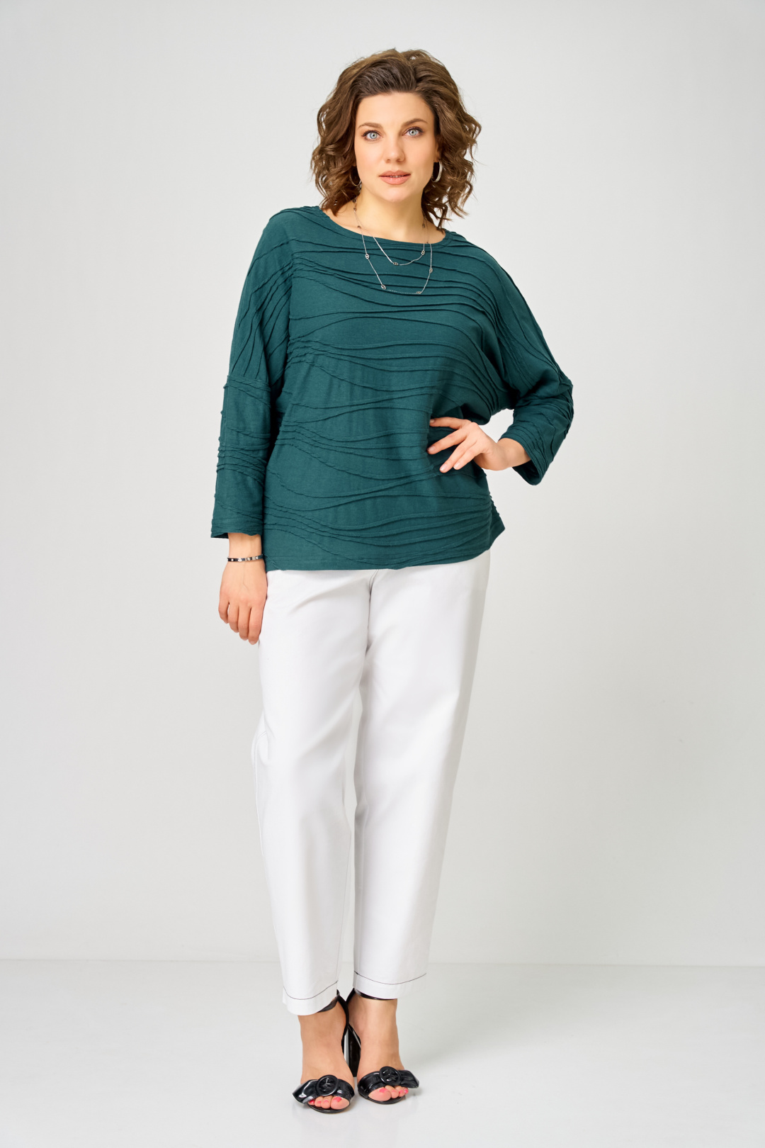 Джемпер BLISS 9404 нефть - фото 3