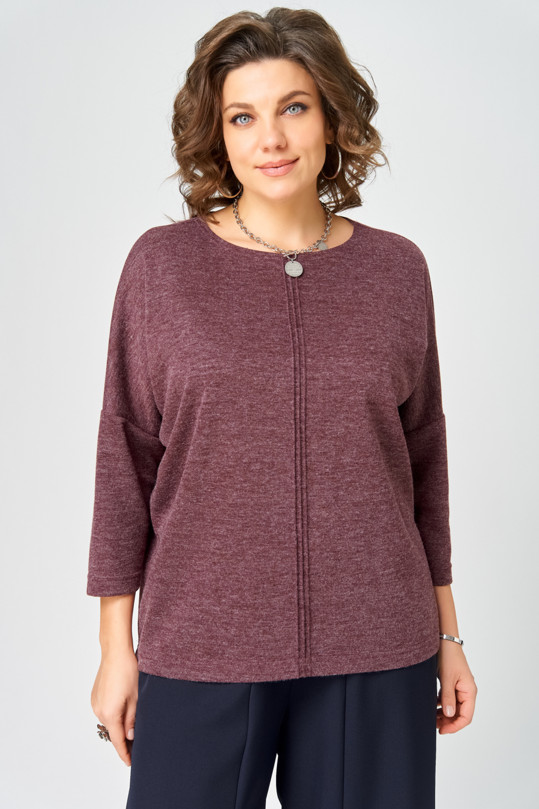 Джемпер BLISS 9500 бордовый - фото 1