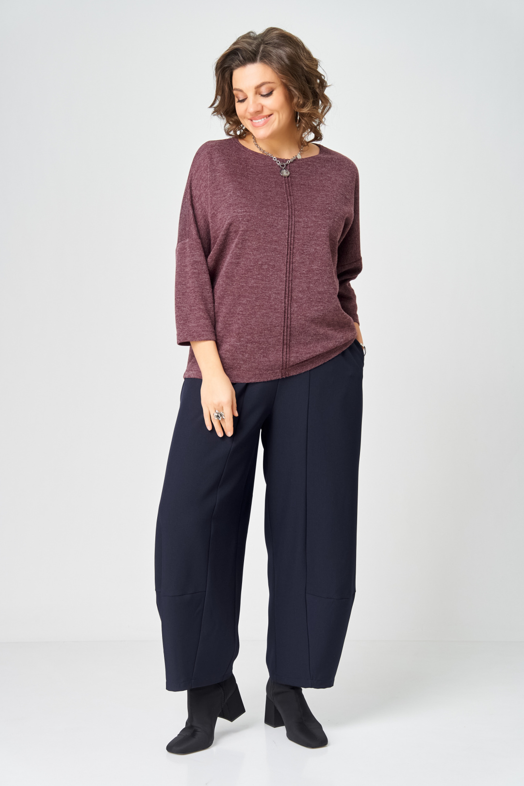 Джемпер BLISS 9500 бордовый - фото 2