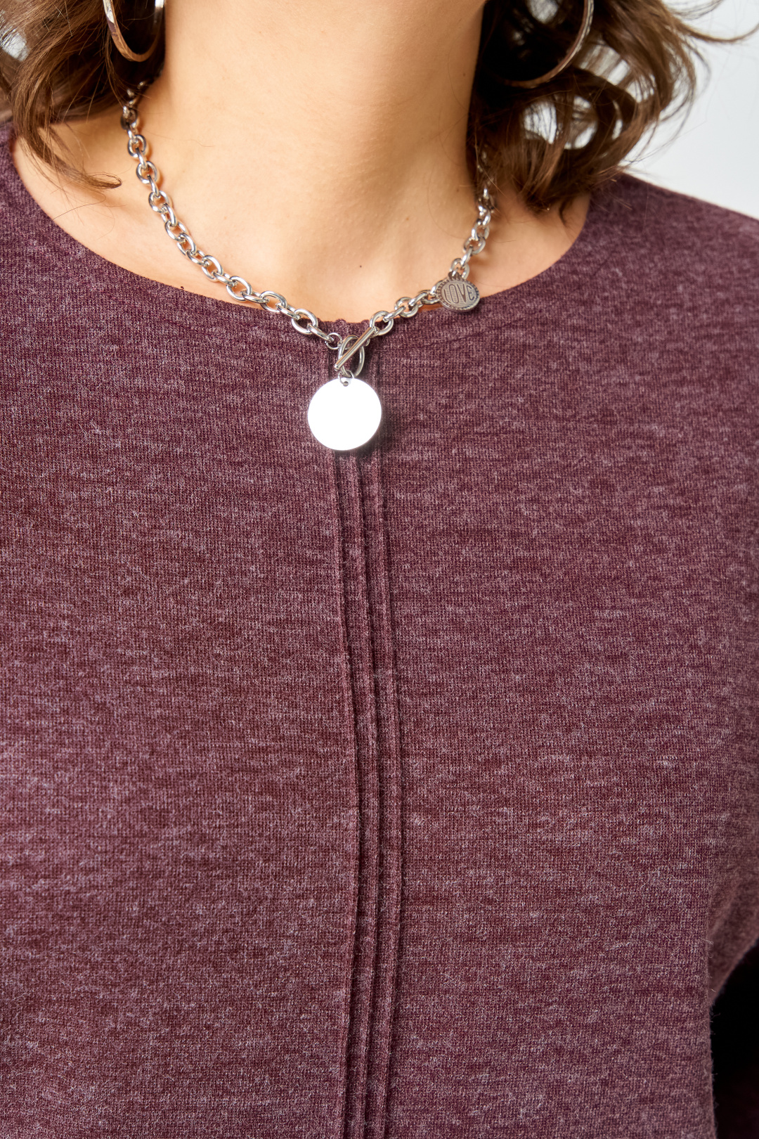 Джемпер BLISS 9500 бордовый - фото 5