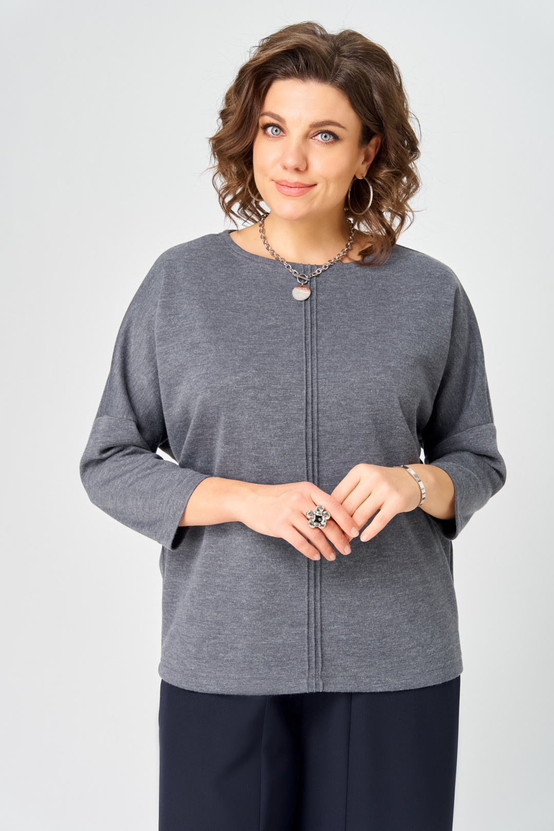 Джемпер BLISS 9500 серый - фото 2