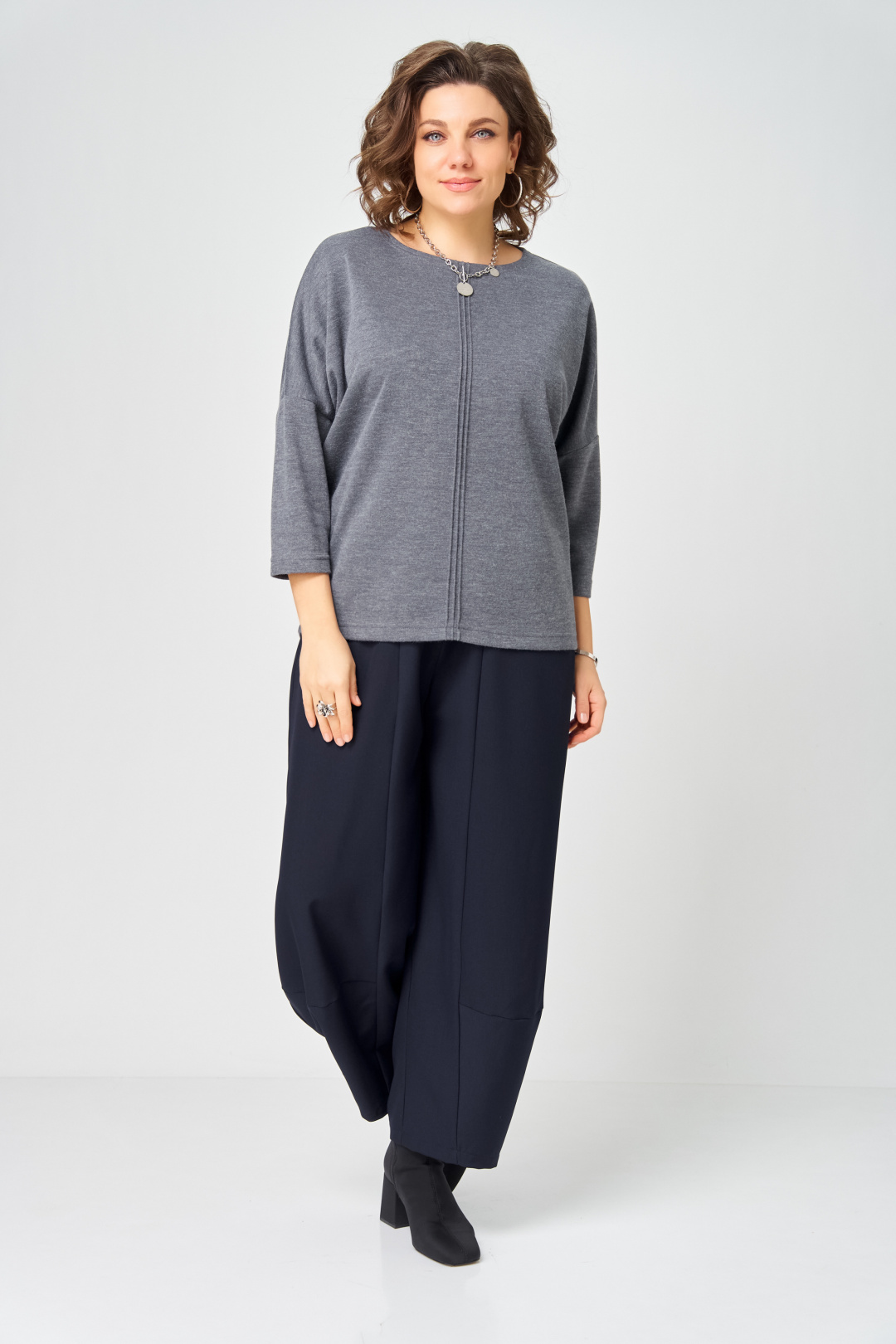 Джемпер BLISS 9500 серый - фото 3