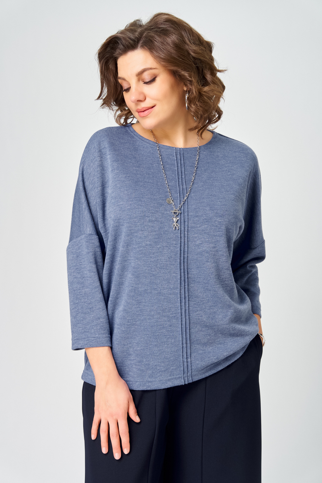 Джемпер BLISS 9500 стальной синий - фото 1