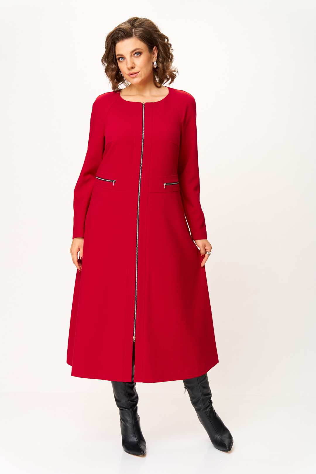 Платье BonnaImage 1006-1 красный - фото 2