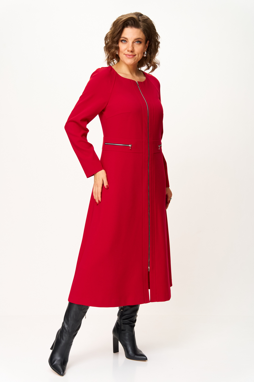 Платье BonnaImage 1006-1 красный - фото 3