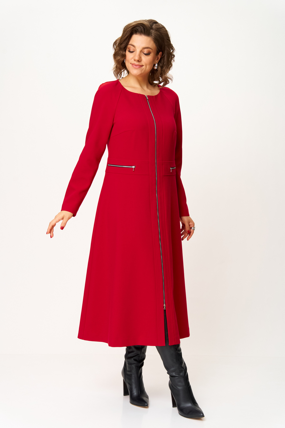 Платье BonnaImage 1006/1 красный - фото 1