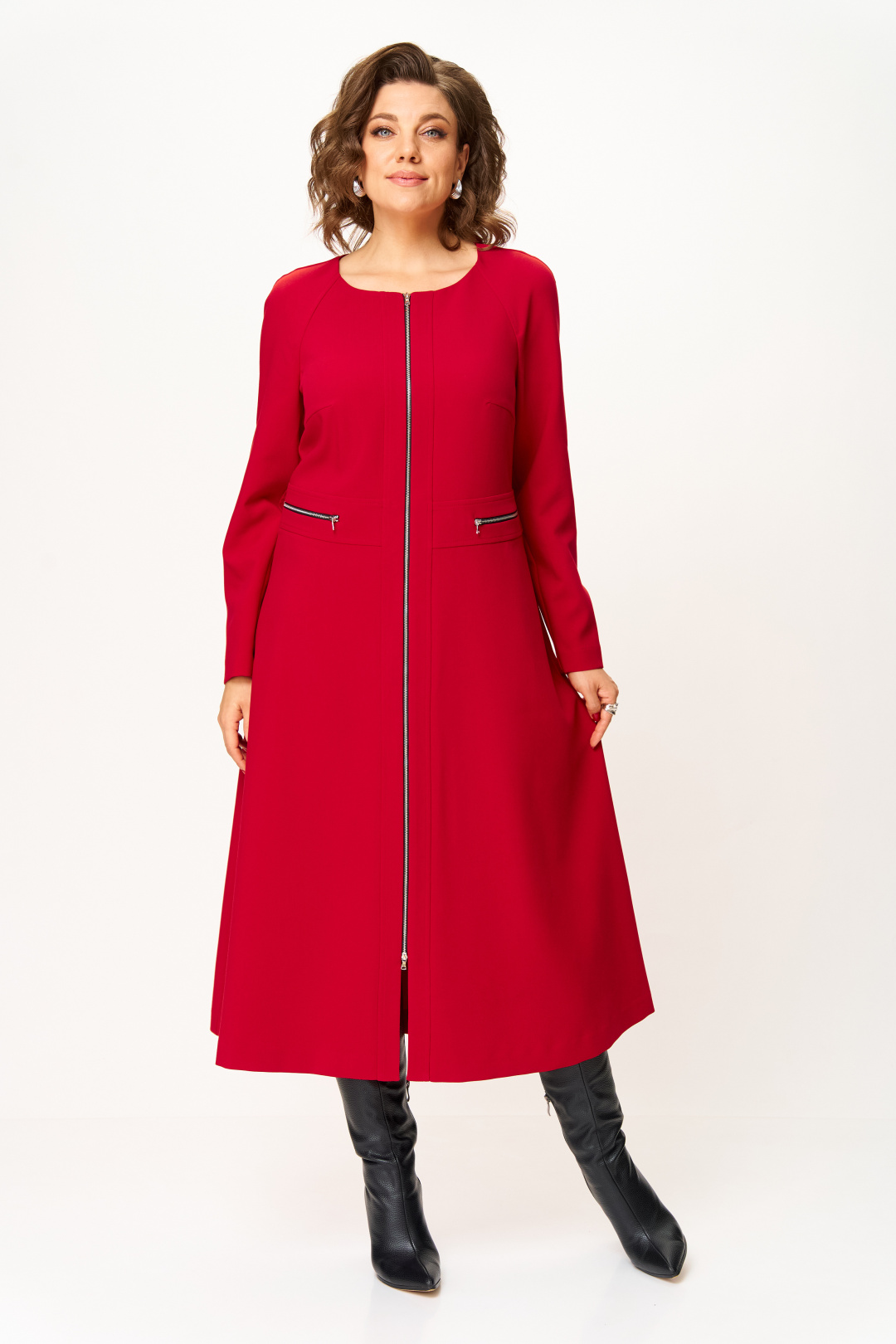 Платье BonnaImage 1006/1 красный - фото 2